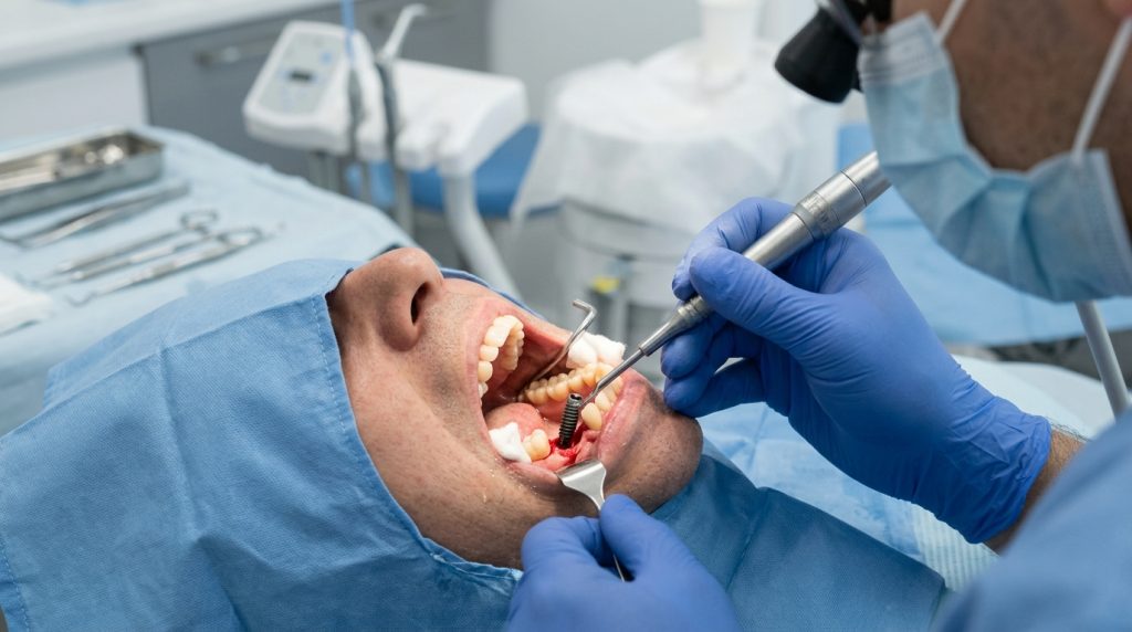 Gum treatment periodontology procedure at Morsia Dental Antalya
