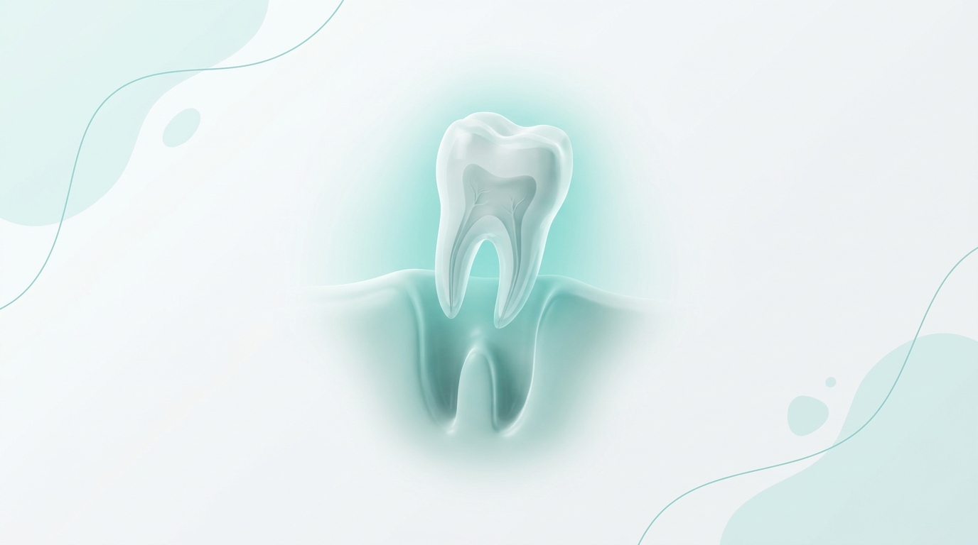 3D illustration of a gentle tooth extraction from the gum socket